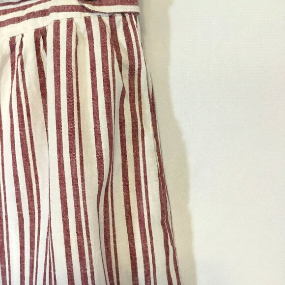 Harve Benard Linen Capris Wide Leg Washable Pull-On Striped Women's Size Small - Picture 3 of 9